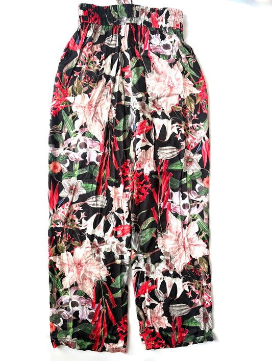 All Saints Wide Leg Floral Trousers S