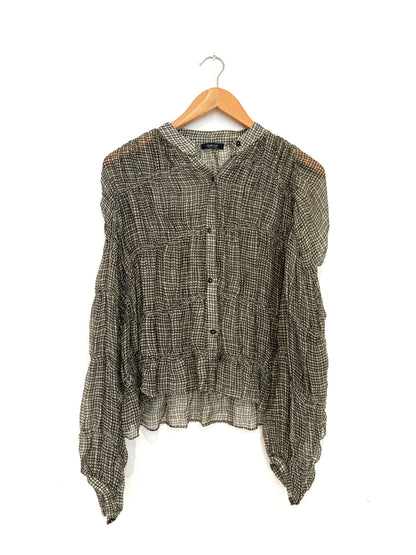 Massimo Dutti Check Sheer Shirt
