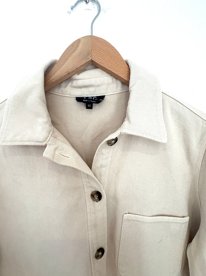 A.P.C Denim Beige Dress UK 14