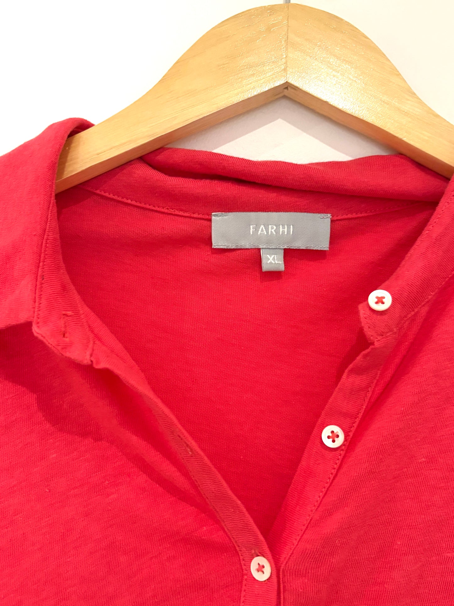 Farhi Red Cotton Tee XL