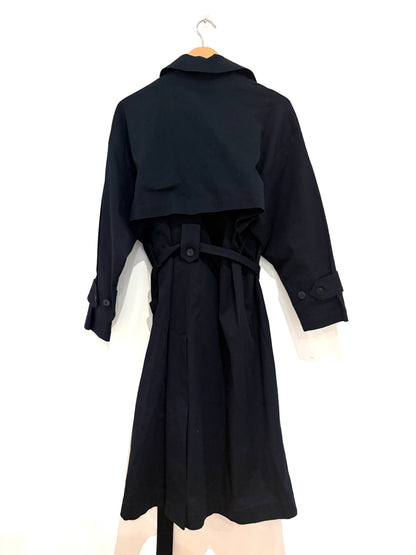 New With Tags Zara Navy Trench Coat XS