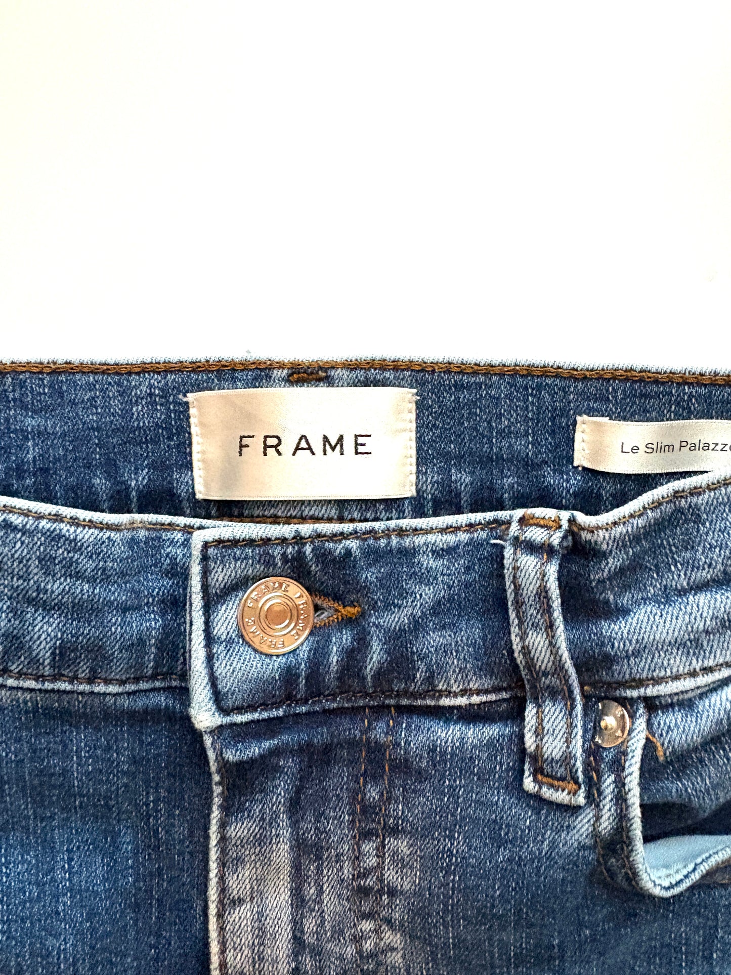 Frame Le Slim Palazzo Blue Jeans 24"