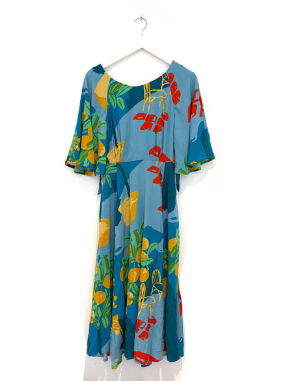 Emily & Fin Blue Print Dress