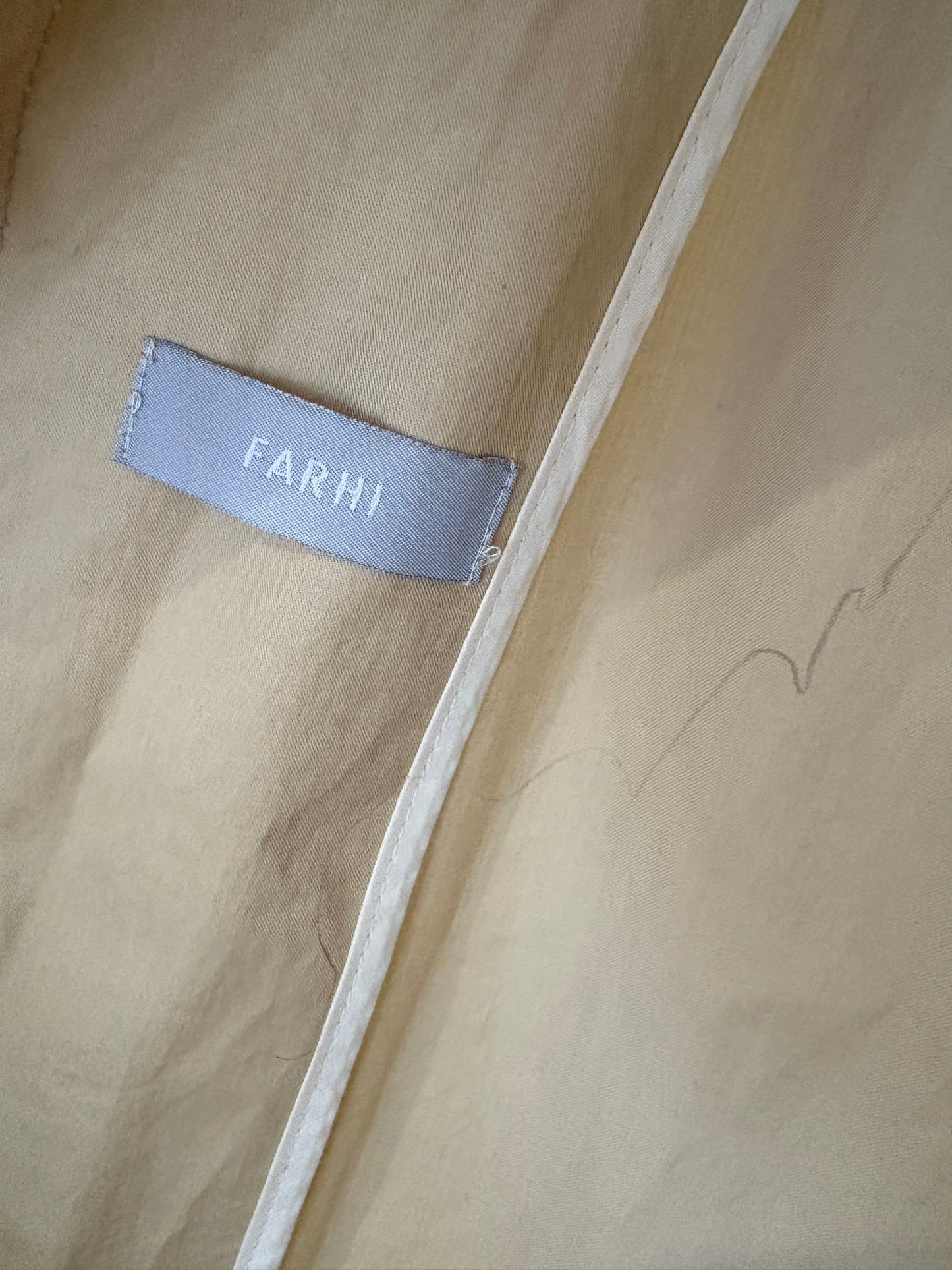 Farhi by Nicole Farhi Beige Waterproof Coat UK 16