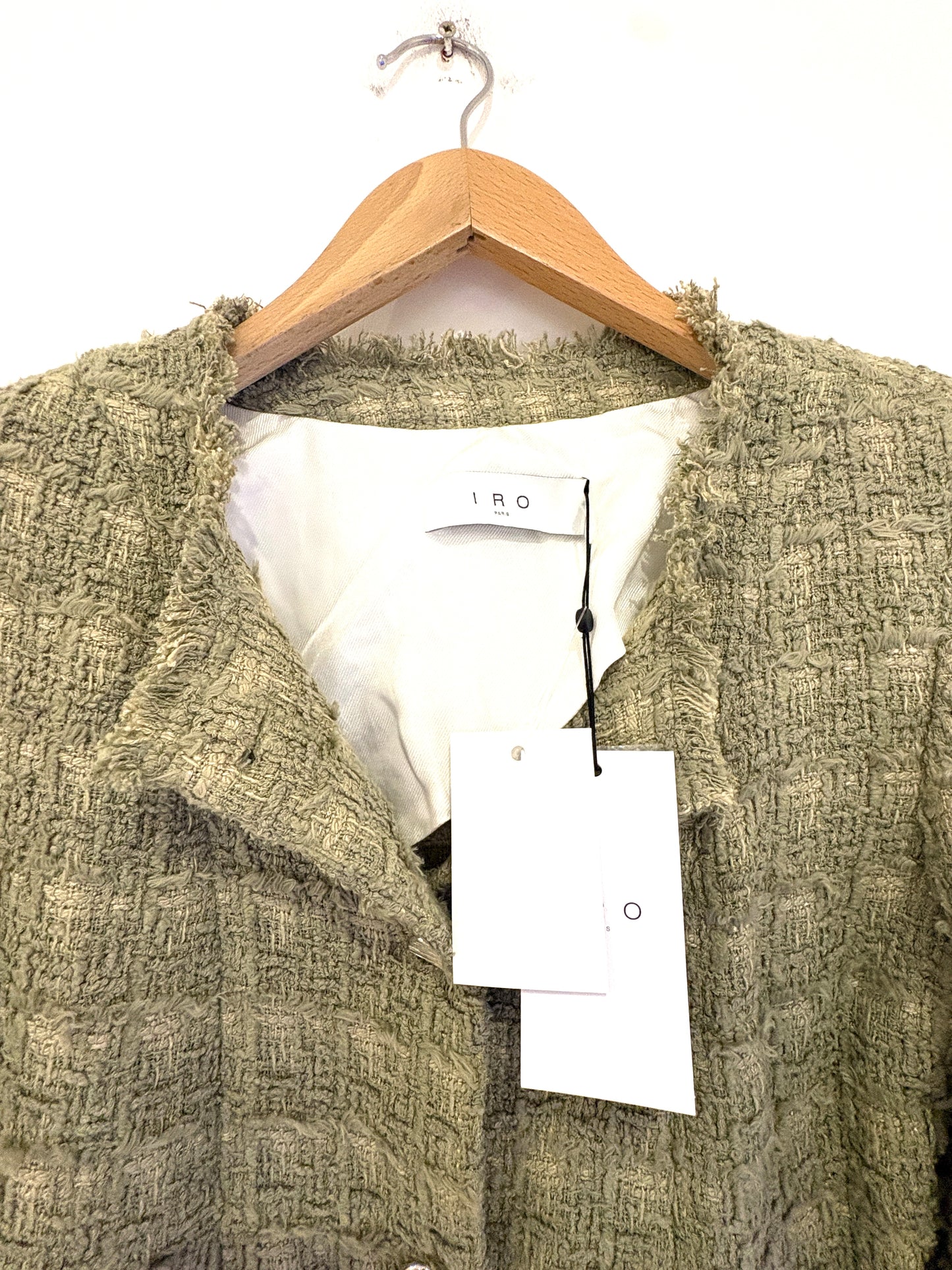 New With Tags Iro Tweed Jacket UK 8