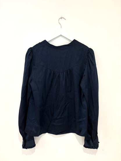 Wyse Silk Floral Blouse L