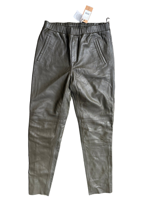 Hush Leather Khaki Trousers