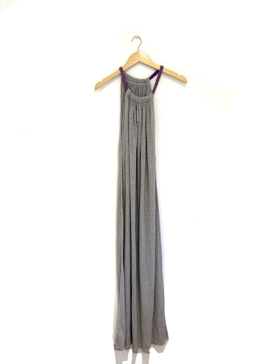 Pitusa Grey Cotton Maxi Dress M