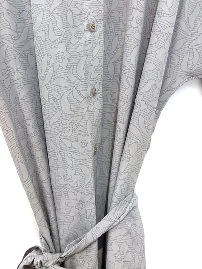 New With Tags Raey Silk Grey Long Day Dress UK 6