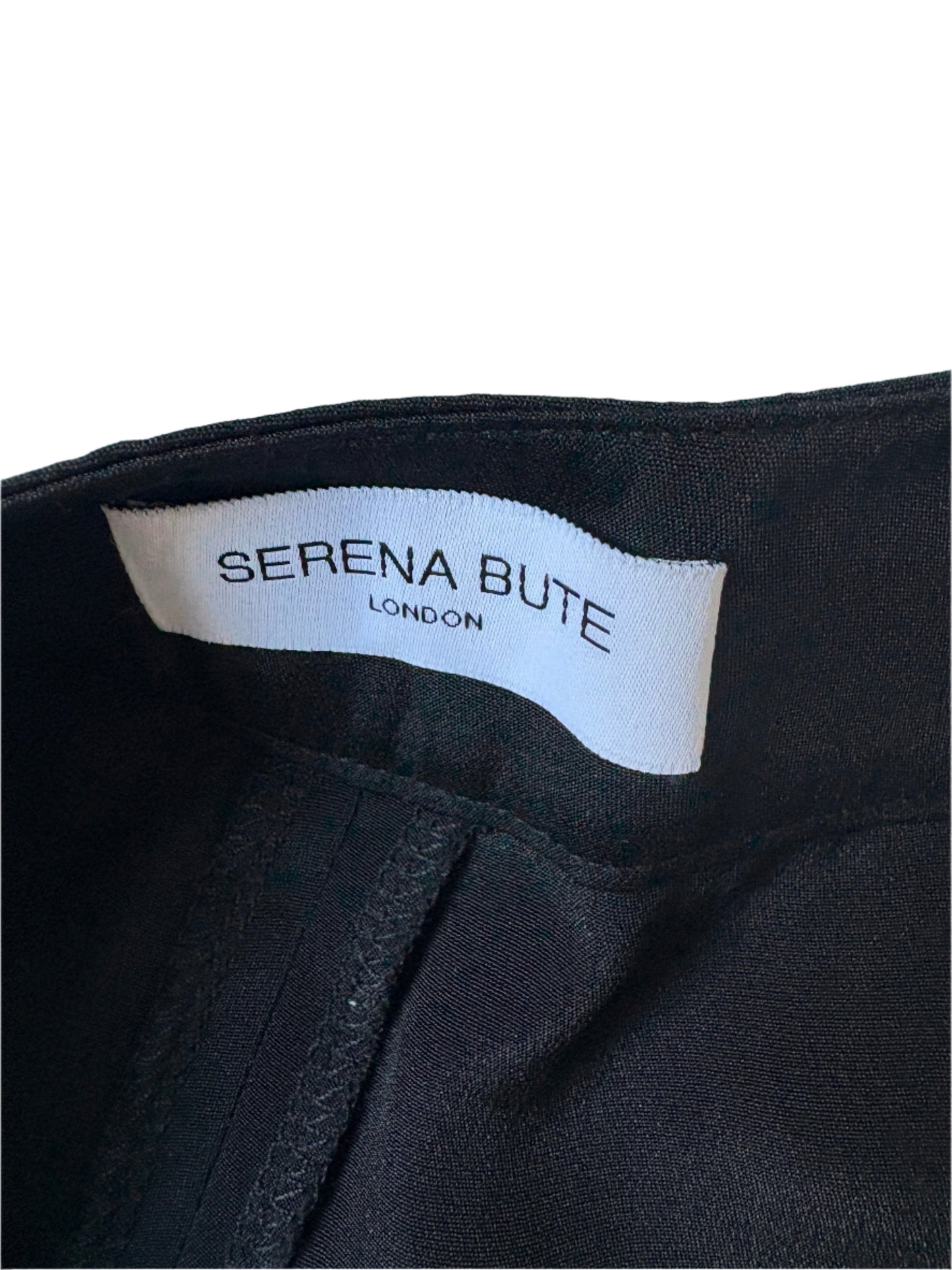 Serena Bute Silk Flare Trousers UK 8