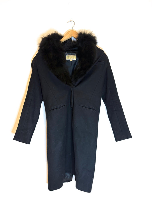 Michael Kors Black Wool Coat