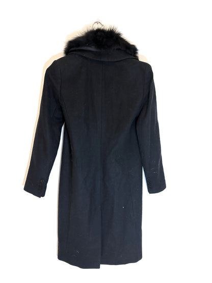 Michael Kors Black Wool Coat UK 8