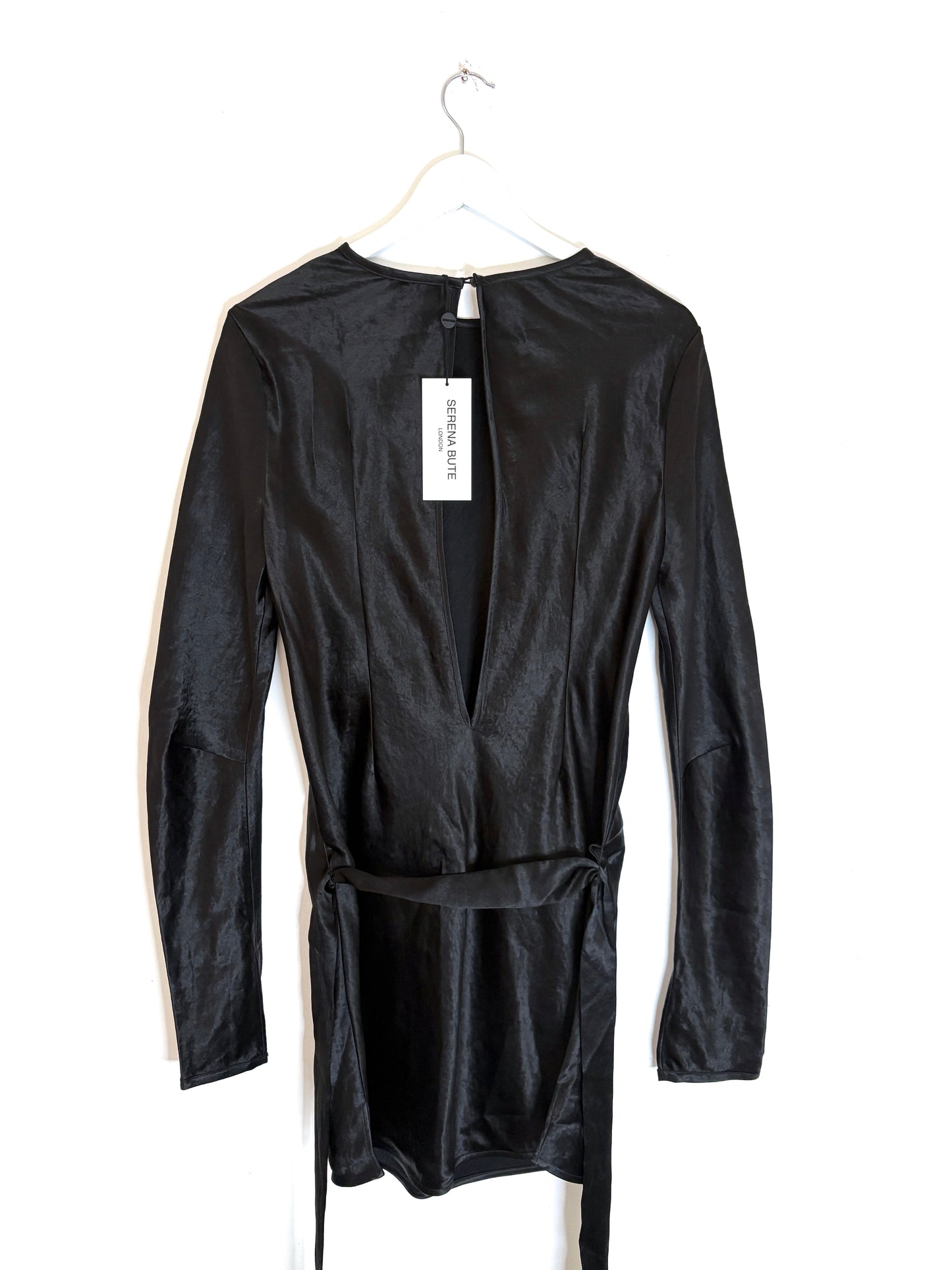 New With Tags Serena Bute Satin Mini Dress UK 12