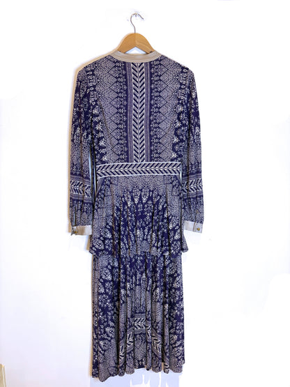 Tory Burch Purple Printed Dress S