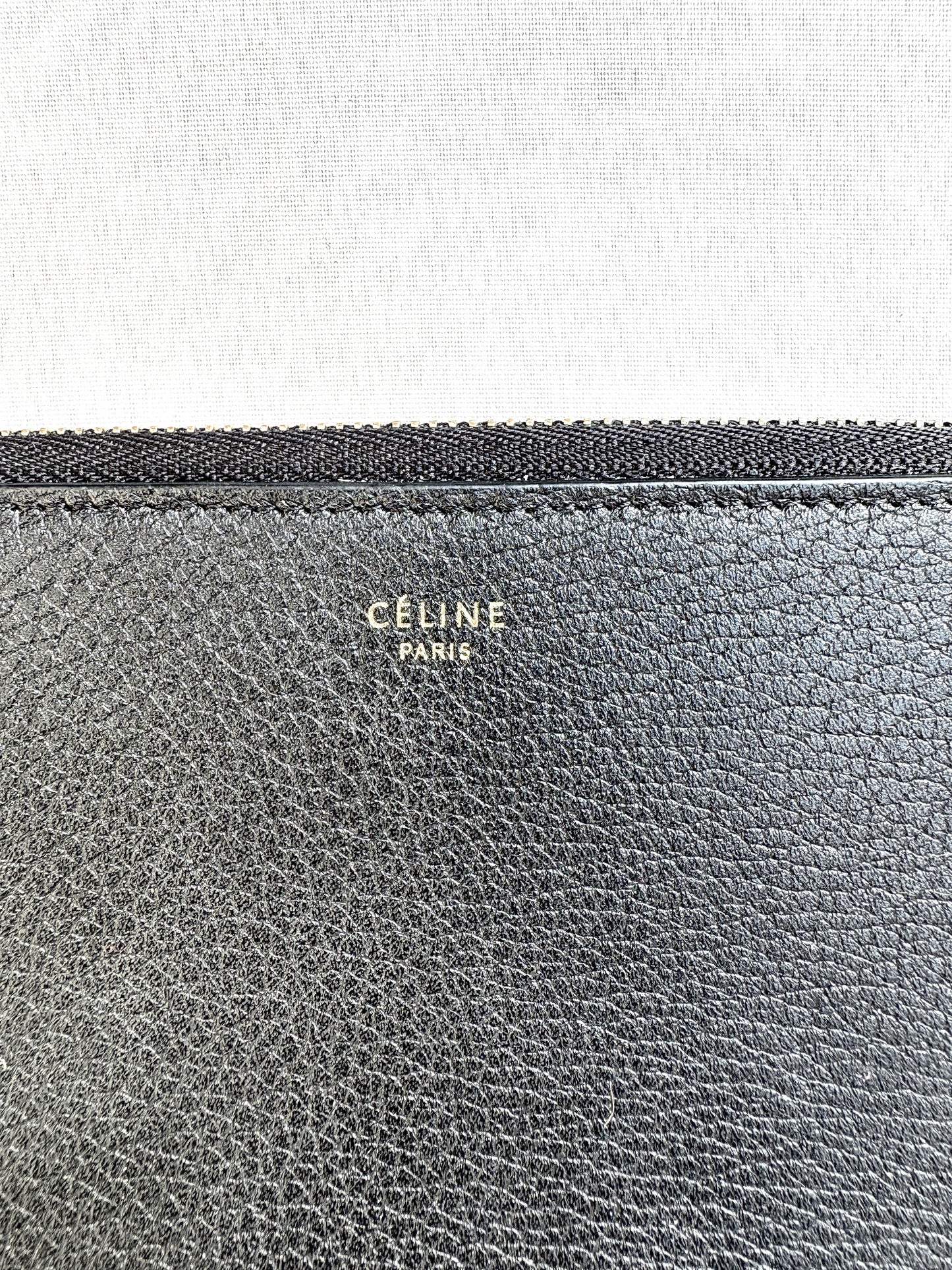 Celine Leather Black Wallet
