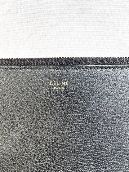 Celine Leather Black Wallet