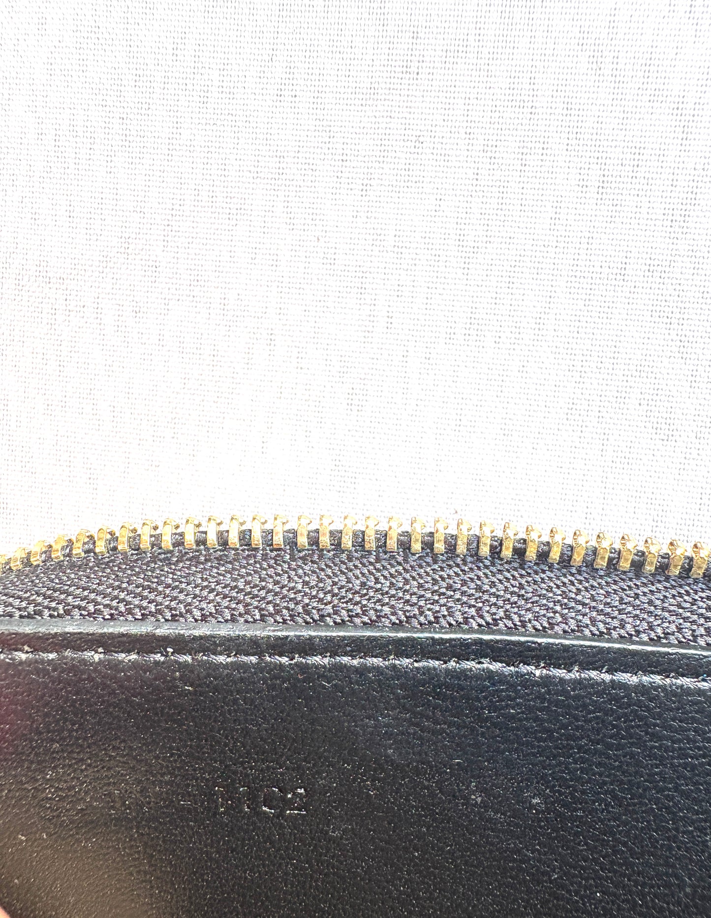Celine Leather Black Wallet