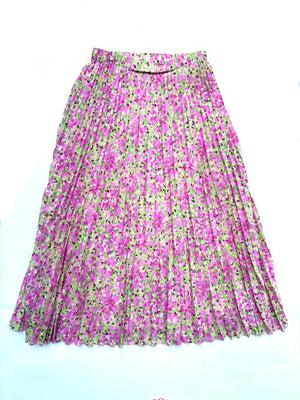 & Other Stories Plissé Pleated Midi Skirt M