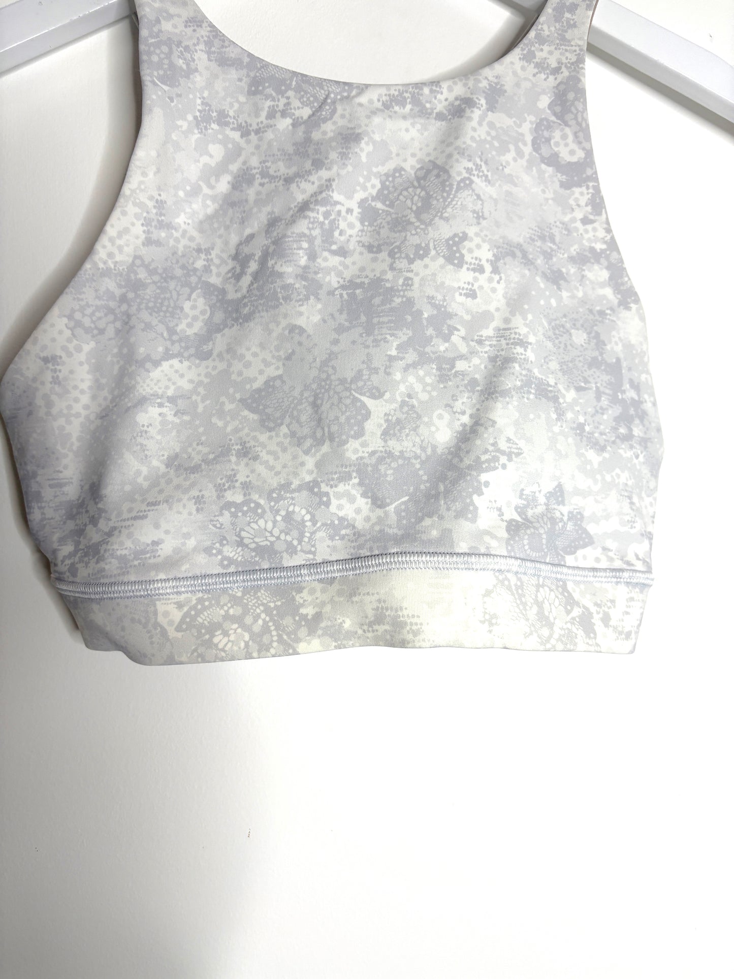 Lululemon Grey Cropped Sports Top UK 10