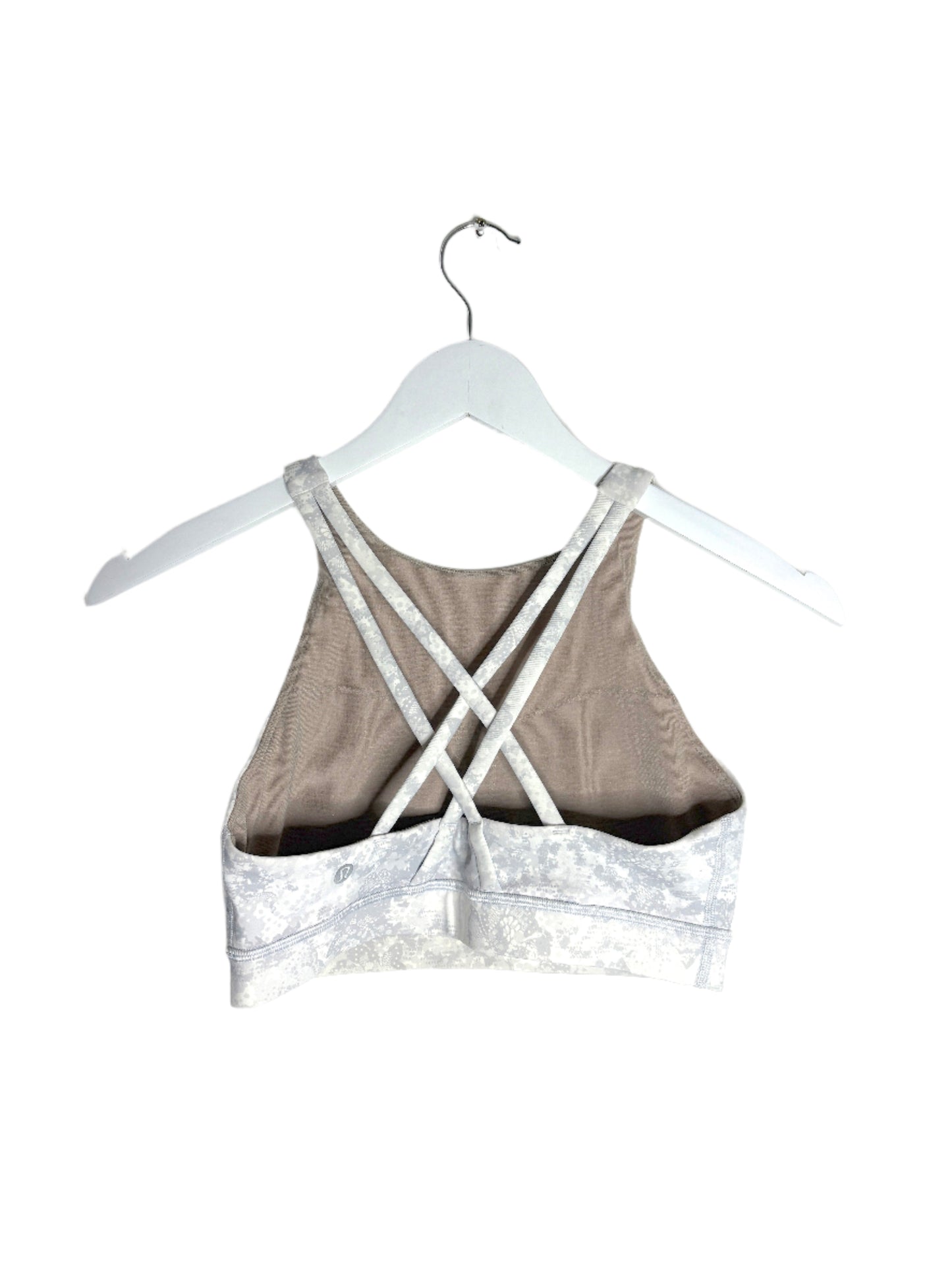 Lululemon Grey Cropped Sports Top UK 10