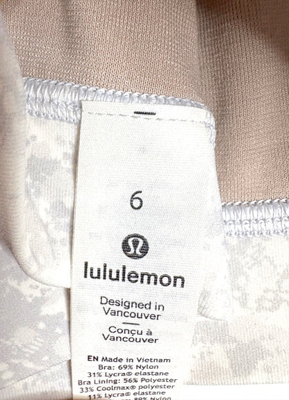 Lululemon Grey Cropped Sports Top UK 10