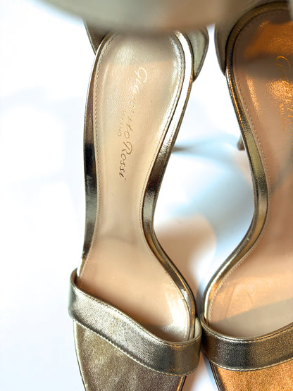Gianvito Rossi Gold Heels UK 5