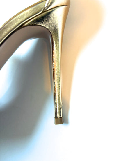 Gianvito Rossi Gold Heels UK 5