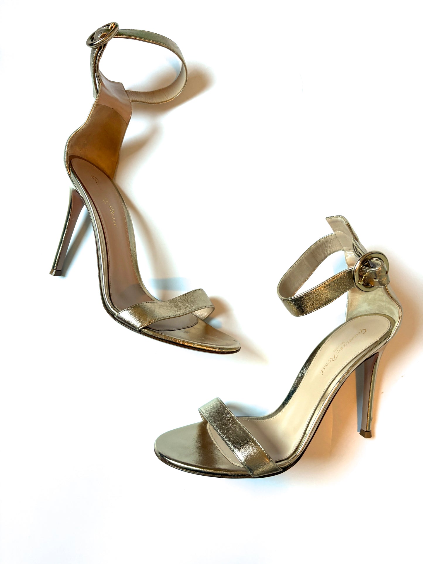 Gianvito Rossi Gold Heels UK 5