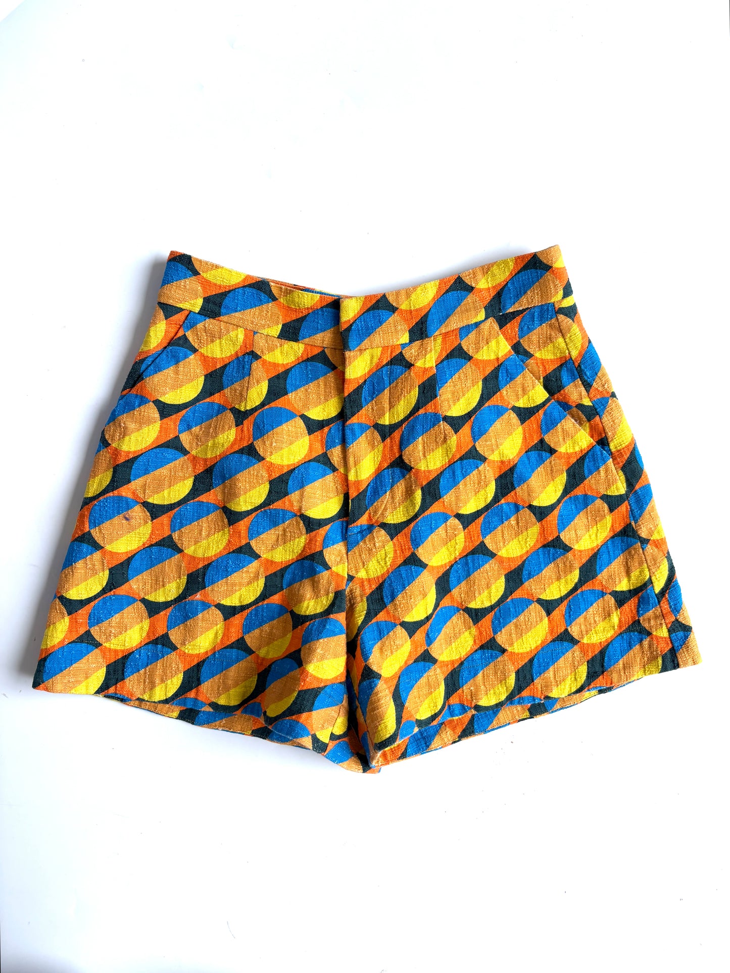 la double j geometric cotton shorts