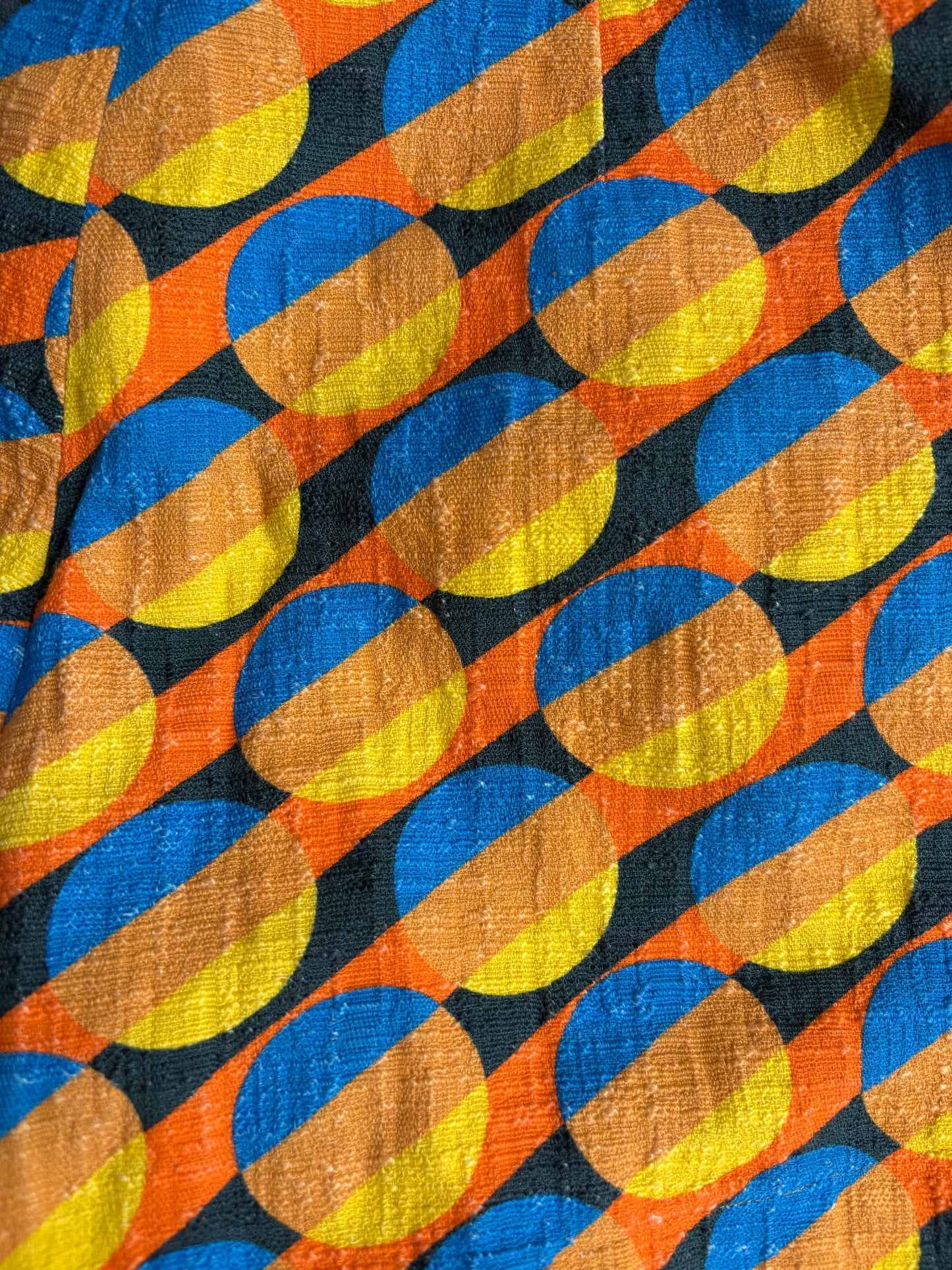 La Double J Orange Geometric Shorts S
