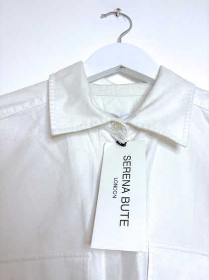 New With Tags Serena Bute Brushed Cotton Utility Shirt UK 8