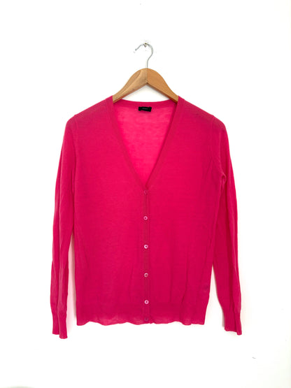 Joseph Fuschia Pink Cashmere Cardigan S