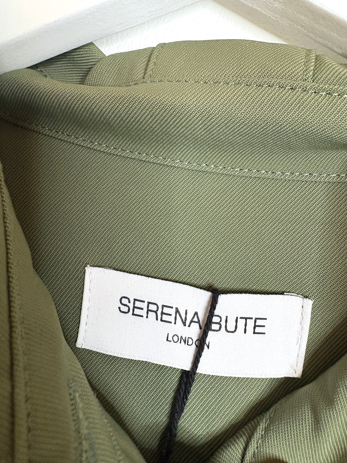 New With Tags Serena Bute Belted Utility Dress Khaki UK 10