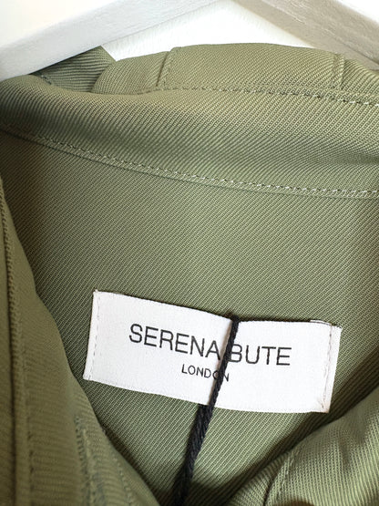 New With Tags Serena Bute Belted Utility Dress Khaki UK 10