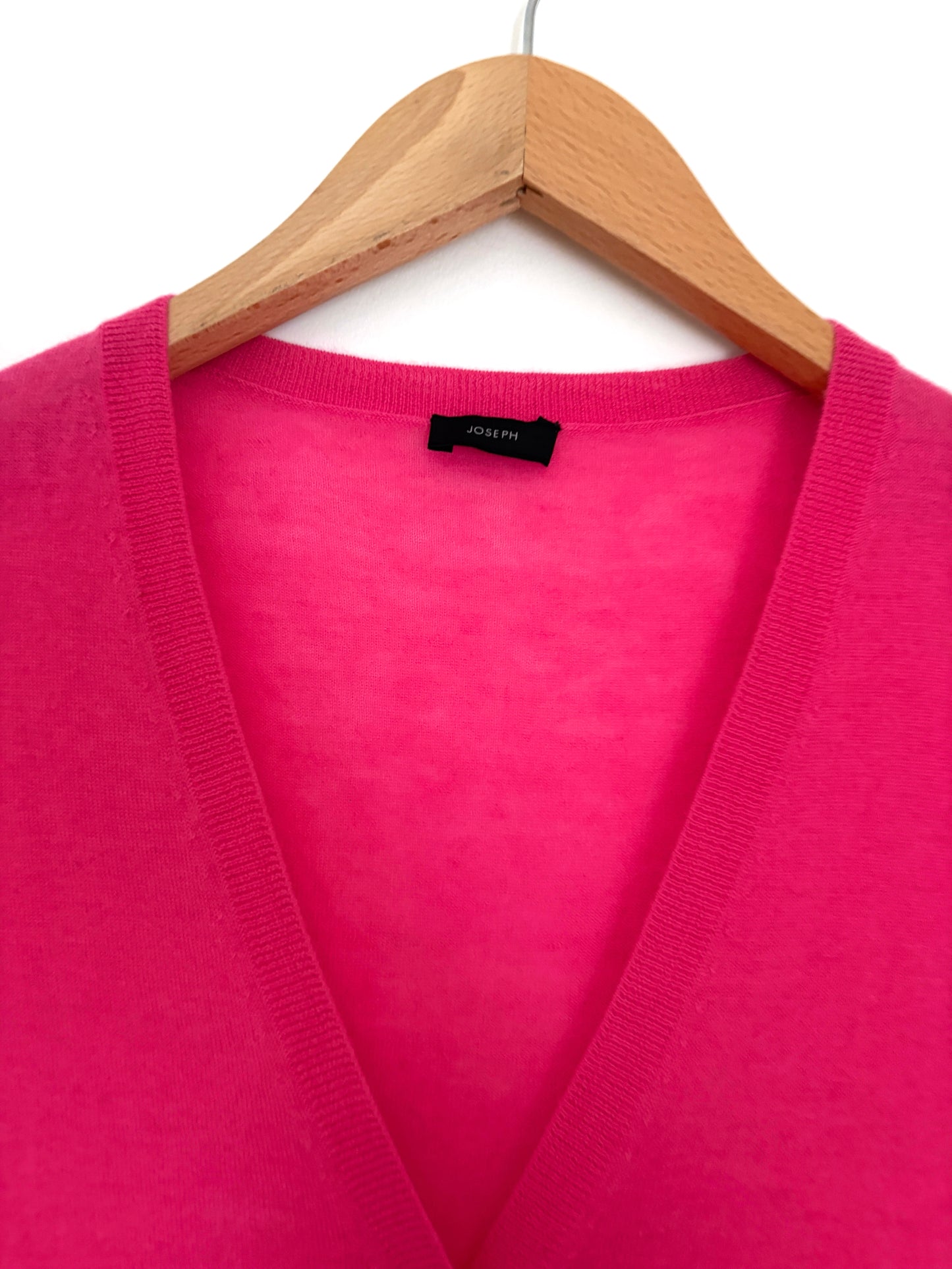Joseph Fuschia Pink Cashmere Cardigan S