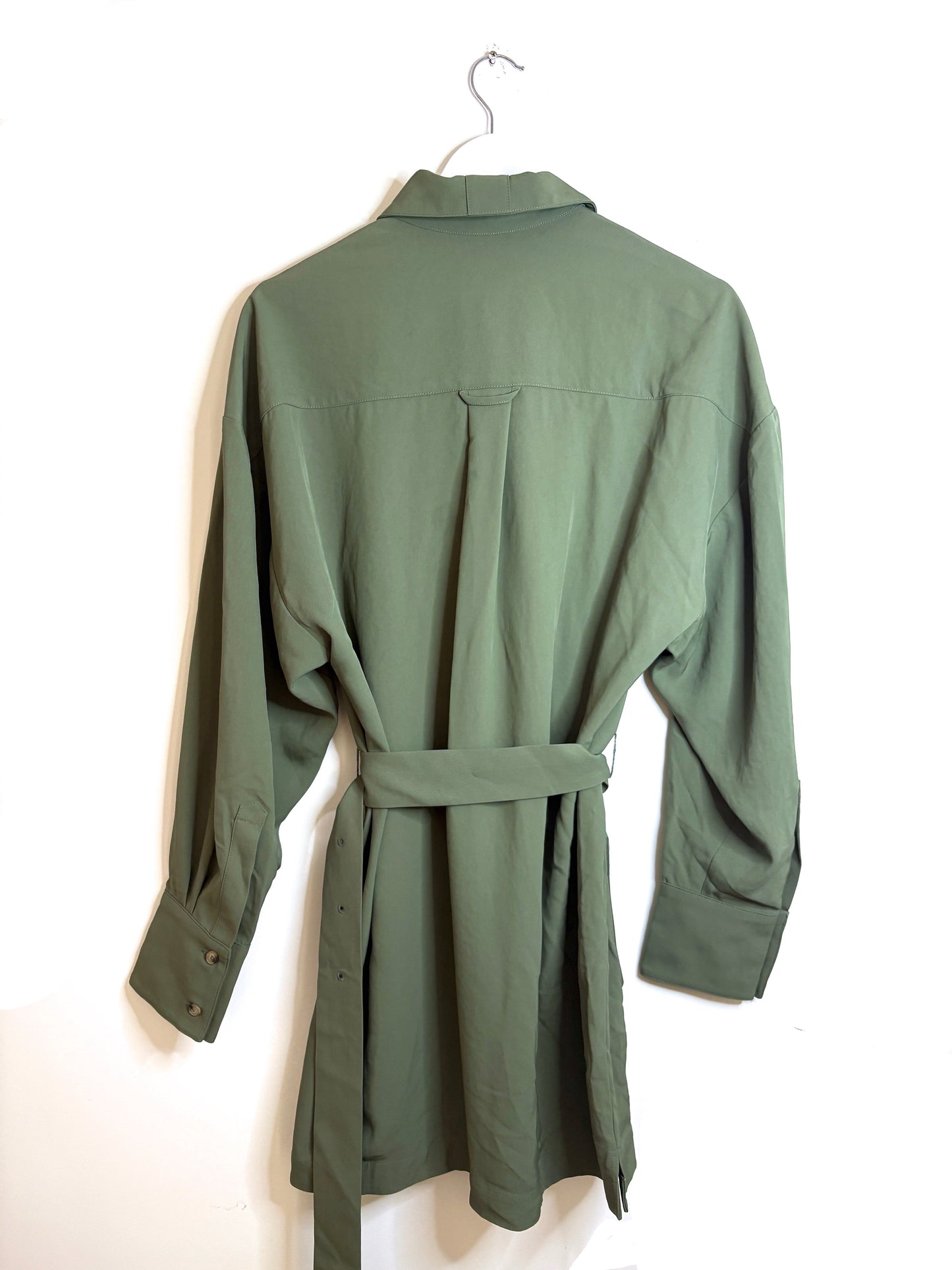 New With Tags Serena Bute Belted Utility Dress Khaki UK 10
