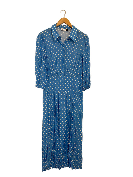 rixo izzy pleated polka dot dress