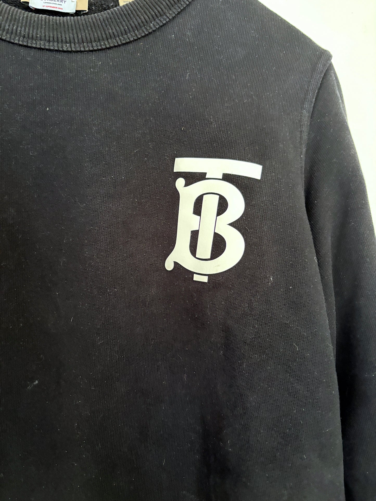 Burberry Black Monogram Jersey Jumper M