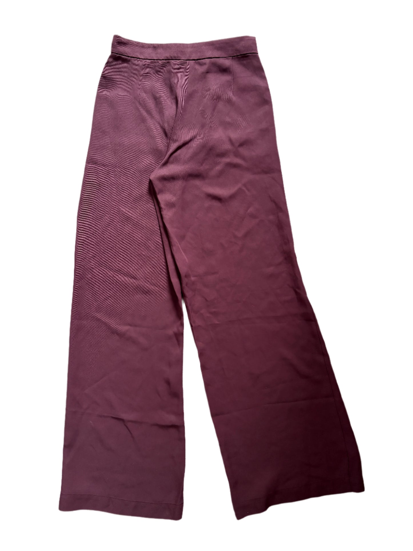 New With Tags Serena Bute Burgundy Flare Trousers UK 14