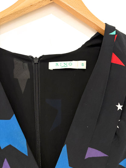 Rixo Silk Star Print Dress S