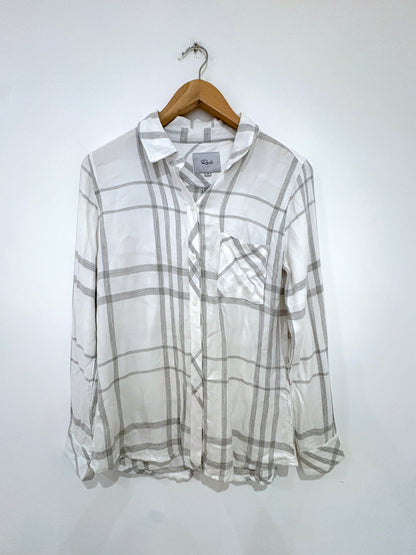 Rails Hunter White Check Shirt XS