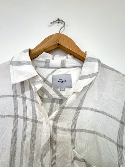 Rails Hunter White Check Shirt XS