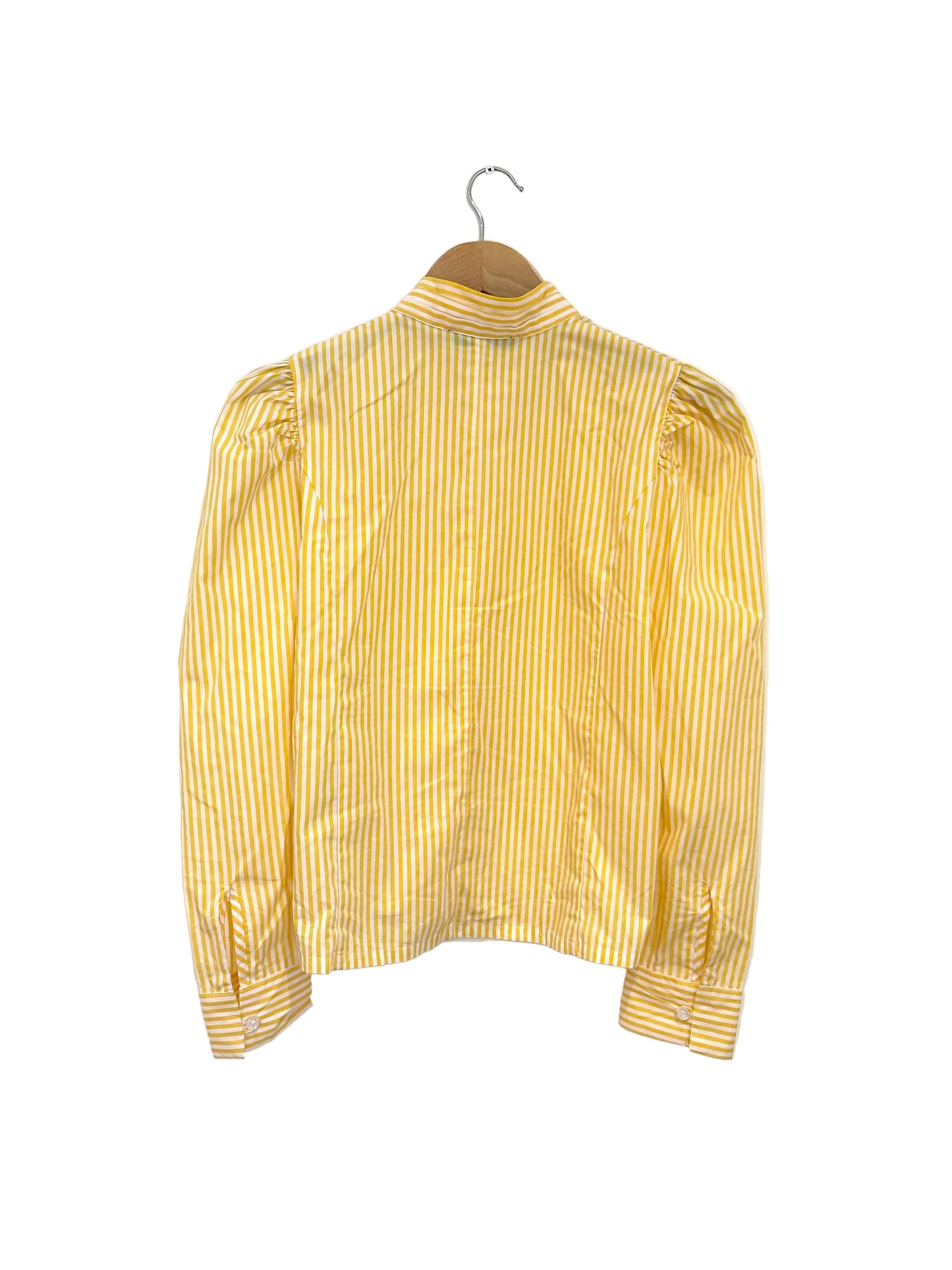 Maria De La Orden Striped Yellow Blouse UK 8