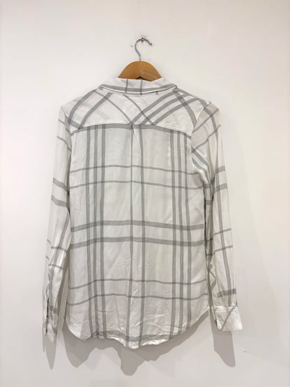 Rails Hunter White Check Shirt XS
