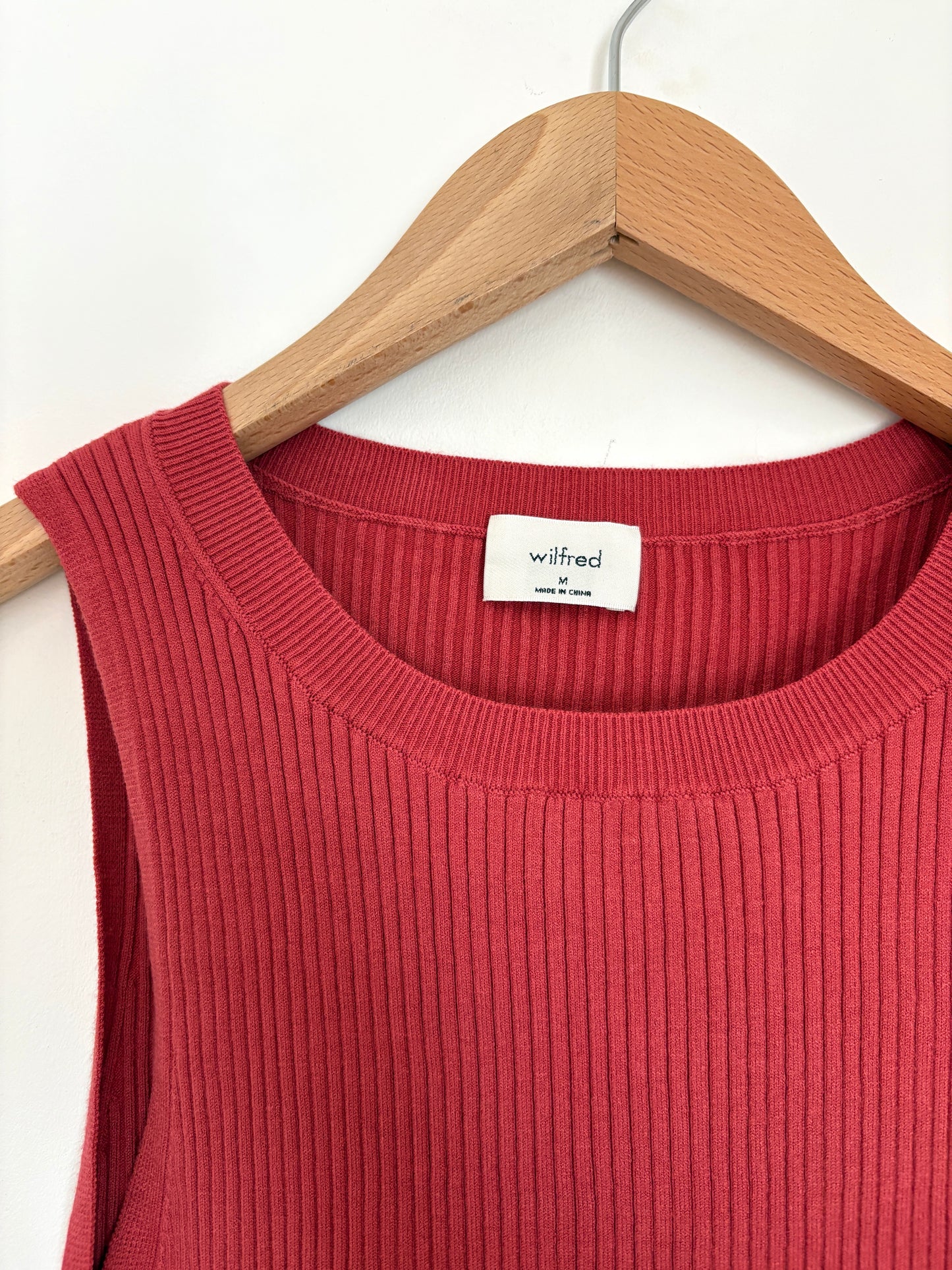 New with Tags Wilfred Moonstruck Ribbed Dress M