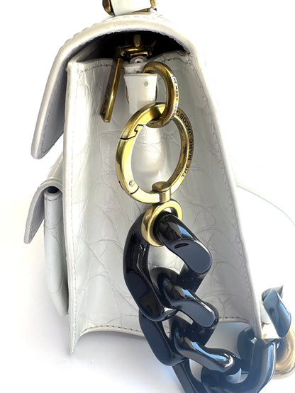 Marc Jacobs White Embossed Uptown Bag