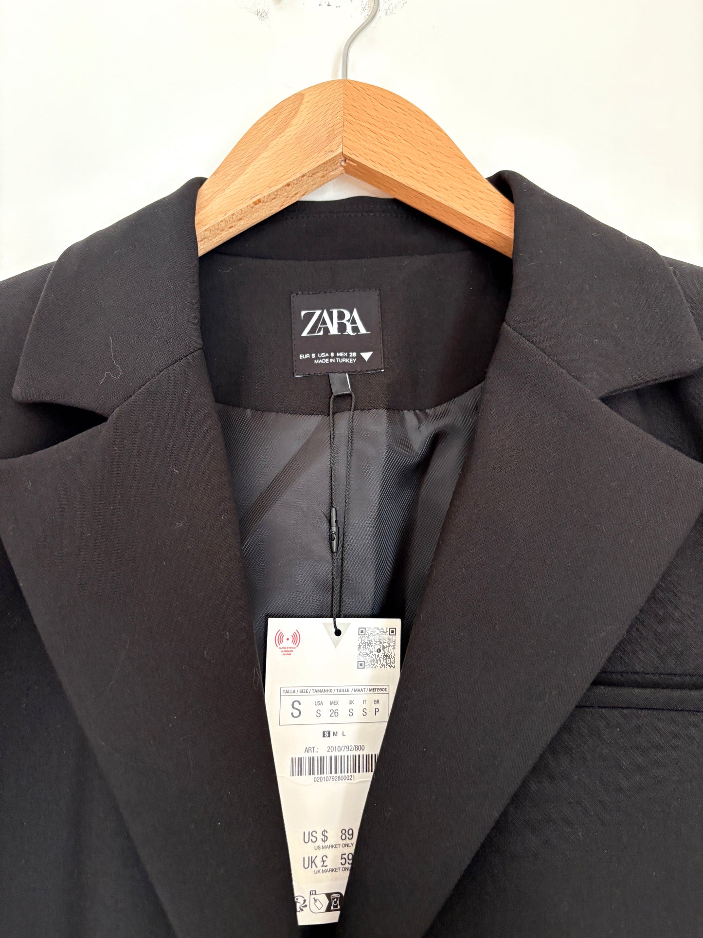 New With Tags Zara Cropped Bow Blazer S