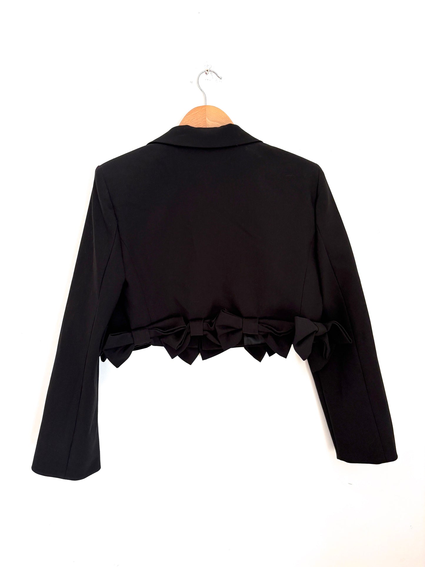 New With Tags Zara Cropped Bow Blazer S