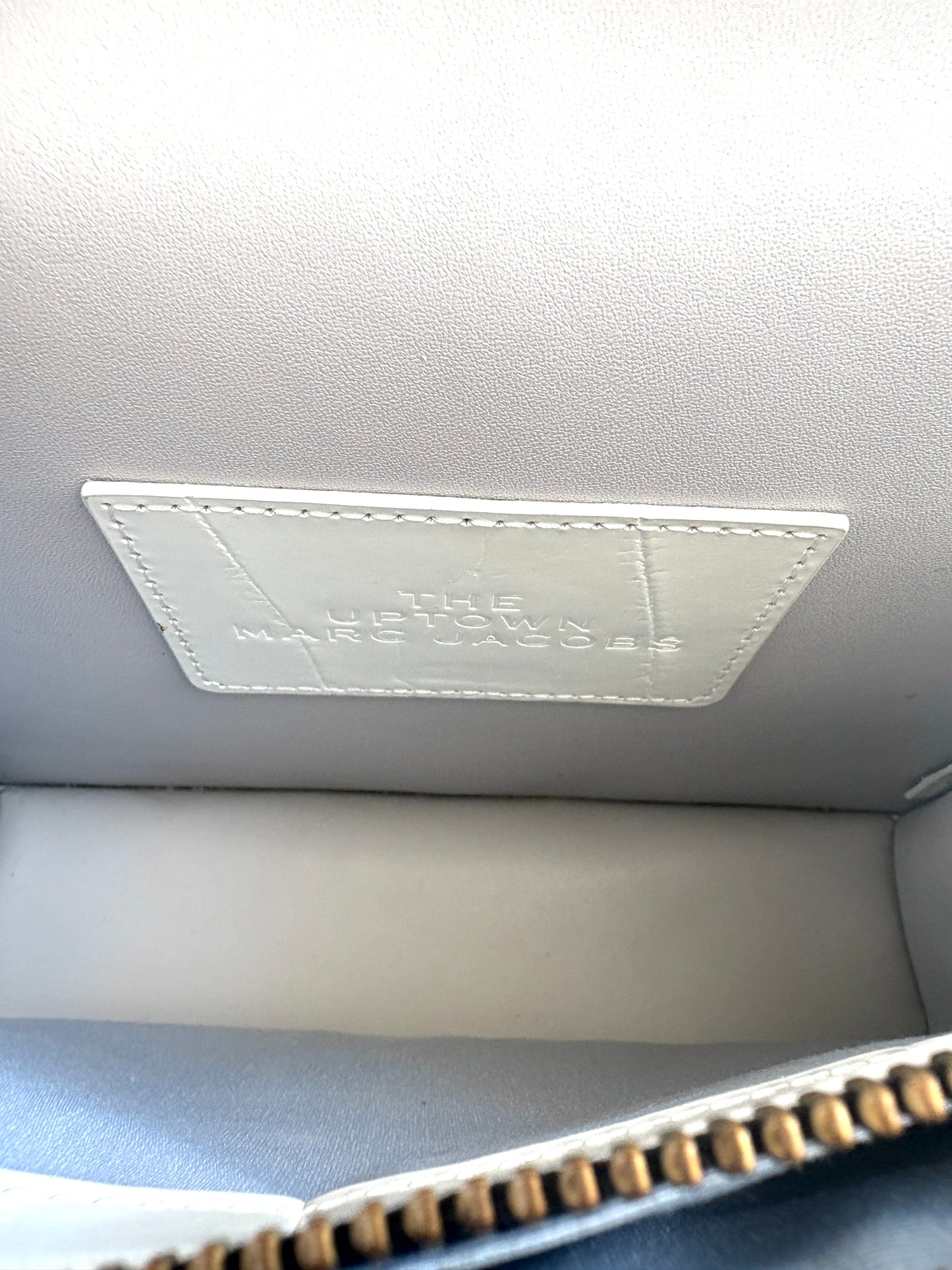 Marc Jacobs White Embossed Uptown Bag