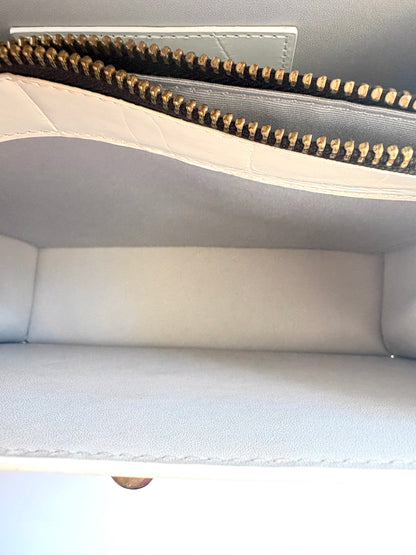 Marc Jacobs White Embossed Uptown Bag